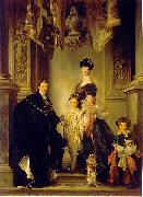 John Singer Sargent Portrait of the 9th Duke of Marlborough with his family oil painting
